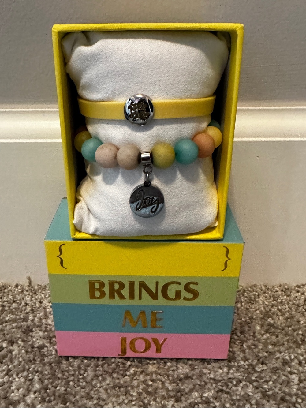 Rustic Cuff Bring me Joy bracelet set